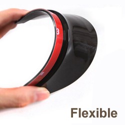 Car rear view mirror - side mirror - rain visor - sticker - 2 piecesStickers