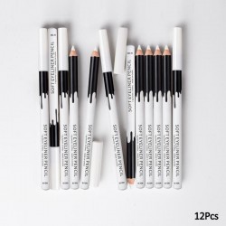 White eye pencil - eyeliner - 12 piecesEyes