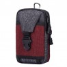 Small waist bag - canvas pouch with zipperBags