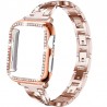 Stainless steel strap & protective case with crystals for Apple Watch 5/4/3/2/1Accessories