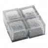 Glass stone - ice cube - crystal garden light - night lamp - solar - 4 piecesSolar lighting