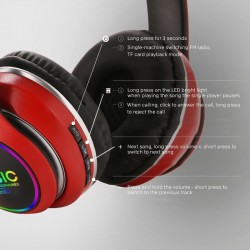Bluetooth headset - noise canceling - wireless headphones - LEDEar- & Headphones