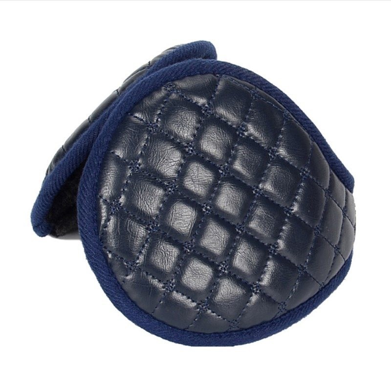 Leather & plush - earmuffs - foldableHats & Caps