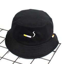 Cigarette & letters - hat - bucket cap - unisexHats & Caps
