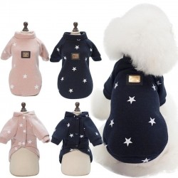 Star pattern - warm dogs / cats vestClothing & shoes