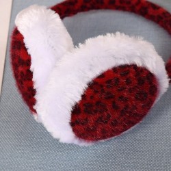 Leopard print plush earmuffsHats & Caps