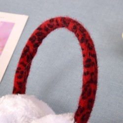 Leopard print plush earmuffsHats & Caps