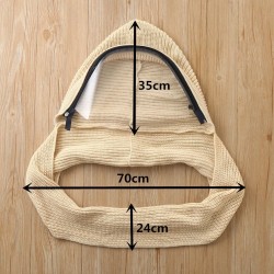 Full face transparent mask with scarf & zipperMouth masks