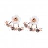 Small daisies with crystals - earringsEarrings