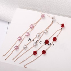 Tassels with crystals - long earringsEarrings