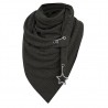 Multi-purpose shawl with metal star - scarf with buttons / dotsScarves