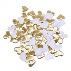 Satin hearts petals - confetti - weddings / tables / beds / Valentine's decoration - 100 pieces - 35mmValentine's day
