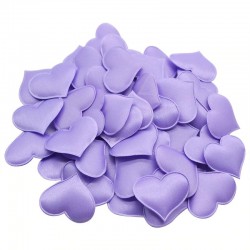 Satin hearts petals - confetti - weddings / tables / beds / Valentine's decoration - 100 pieces - 35mmValentine's day