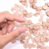 Mini wooden love hearts - decoration - 100 piecesValentine's day