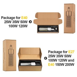 LED bulb - super bright - E27 - E40 - 25W - 35W - 50W - 100W - 120W - 150W - 200WE27