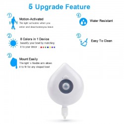 LED - toilet seat light - night light - 8 changeable colorsBathroom & Toilet