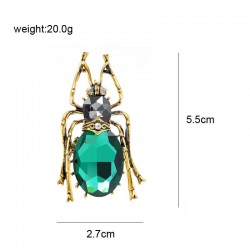 Green crystal beetle - broochBrooches
