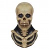 Scary skeleton mask - with chest bones piece - latex - full headMasks