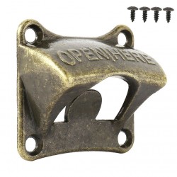 Wall mounted bottle opener - retro styleBar supply