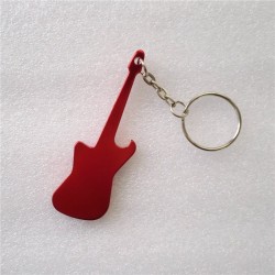 Bottle opener with keychain - metal guitarBar supply