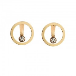 Elegant round earrings with crystalEarrings