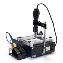 853AAA - digital soldering station - adjustable hot air bracket - quick heatingSoldering