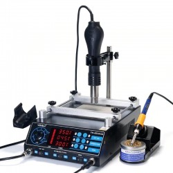853AAA - digital soldering station - adjustable hot air bracket - quick heatingSoldering