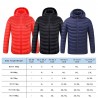 USB heated jacket with hood / zipper - down cotton - unisexJackets