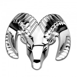 3D ram head - metal emblem - car stickerStickers