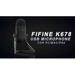 K678 - USB professional microphone - recording - streaming - gaming - for PC / Mac / PS4Microphones