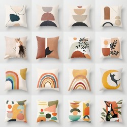 Printed abstract design - cushion cover - polyester - 40 * 40cm - 45 * 45cmCushion covers