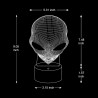 3D alien's head - touch control - RGB - LED - USB - night lampLights & lighting