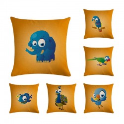 Cartoon animals - cushion cover - cotton - 45 * 45cmCushion covers