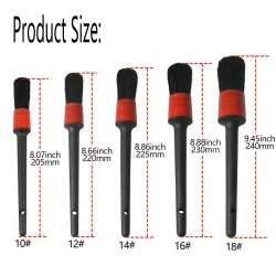 Car cleaning brush set - 5 piecesCar wash