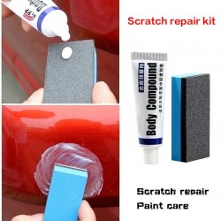 Car body compound wax - paste for scratch repair / polishing / grinding - kitCar wash