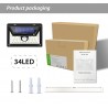LED solar light - outdoor - motion sensor - wall - waterproof - 34 LEDSSolar lighting