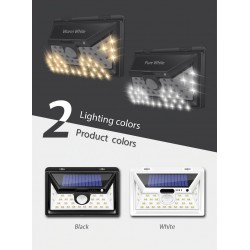 LED solar light - outdoor - motion sensor - wall - waterproof - 34 LEDSSolar lighting