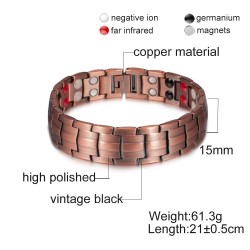Vintage copper bracelet - magnetic - health - energy - unisexBracelets