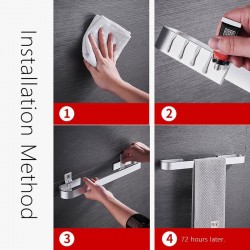 Towel holder - wall mounted - waterproof - kitchen - bathroomBathroom & Toilet