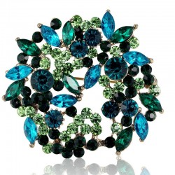 Crystal flowers - broochBrooches