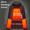 USB - heated thermal jacket with hood / zippers - waterproofJackets
