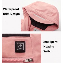 USB - heated thermal jacket with hood / zippers - waterproofJackets