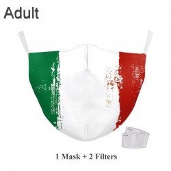 Mouth / face protective mask - PM.25 filters - reusable - World flagsMouth masks