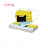 10 pieces - protective mouth / face mask - 3-layer - disposable - cat printMouth masks
