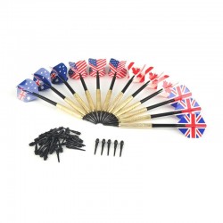 National flag darts - soft plastic tips - 12 pieces setPuzzles & Games