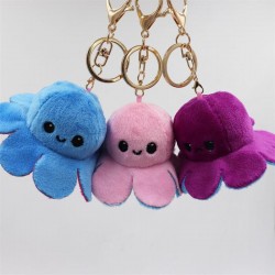 Reversible octopus - keychainKeyrings