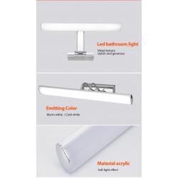 Modern - LED mirror light - wall lamp - stainless steel - waterproof - 12W - AC 90-265V - 42cmWall lights