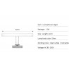Modern - LED mirror light - wall lamp - stainless steel - waterproof - 12W - AC 90-265V - 42cmWall lights