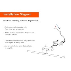 Bathroom - bedroom - LED mirror light - waterproof lamp - 8W - 12W - AC 90-260V - 40cm - 55cmWall lights
