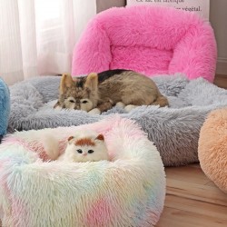Square pet bed - plush sleeping mat - dogs - catsBeds & mats